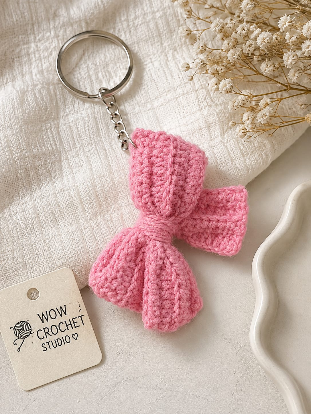 Bow - Crocket Keychain